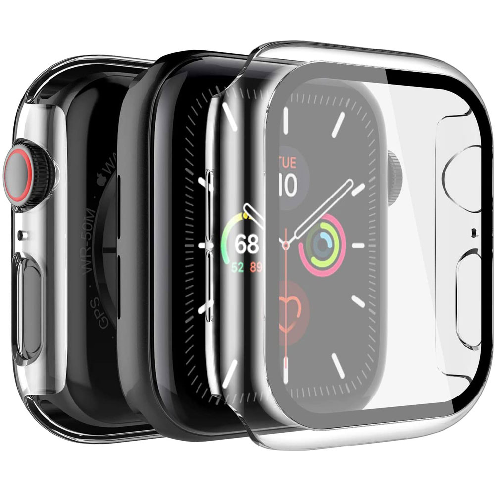 Apple WATCH Series 6 / SE / 5 / 4 Hard Full Body Case with Tempered Glass 40MM (Clear)
